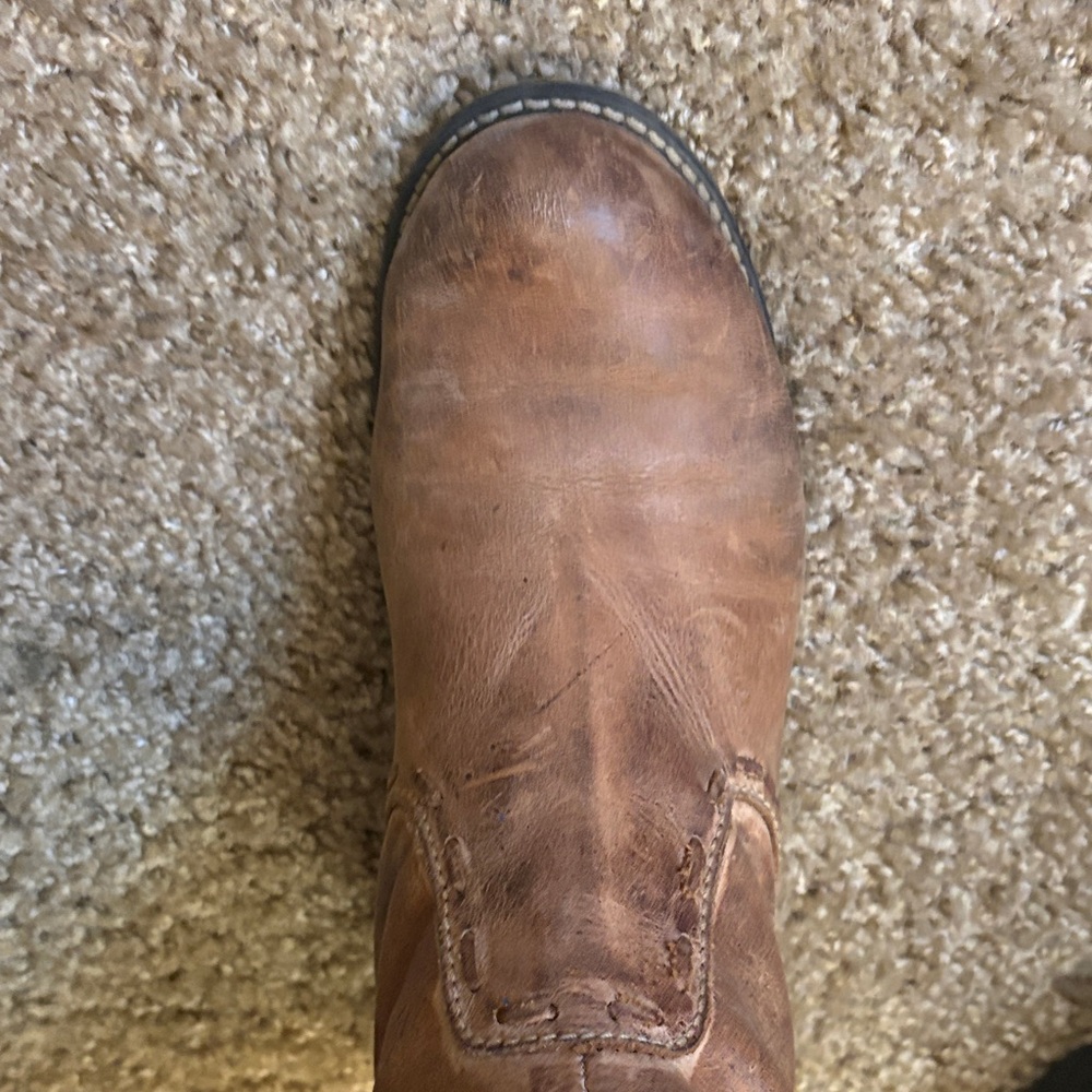 Elegant Brown Leather Winter Boots - Picture 6 of 9